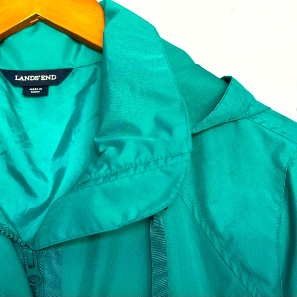 Teal, Lands End Jacket -Youth Medium (10-12)